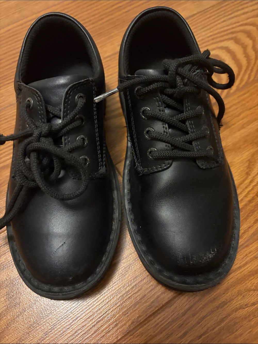 Eastland Kids Black Lace-Up Dress Shoes